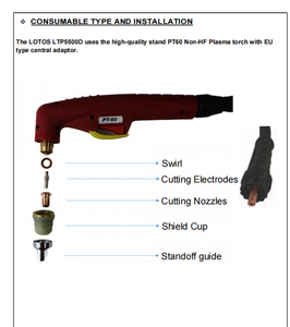 Lotos CNC-Plasmaschneidgerät Tragbar Nicht-HF-Schneiden 50/60 Pilotbogen GBT DC-Inverter Metallmaschine Plasmaschneiden mit CNC - Product Image 4