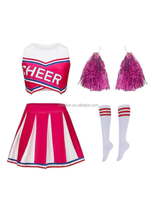 Costume de <span class=keywords><strong>Cheerleader</strong></span> pour Spectacle Scénique de Club de Musique du Lycée, <span class=keywords><strong>Déguisement</strong></span> de Fête d'Halloween, Costume de Cosplay Familial - Product Image 2