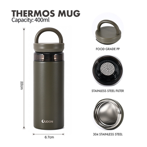 Prix d'usine Logo personnalisé double paroi <span class=keywords><strong>S</strong></span> flacon à vide bouteille d'eau en acier inoxydable pour café thé - Product Image 2