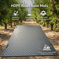 Tapis de protection du sol en HDPE recyclé, panneau antidérapant pour chantier forestier