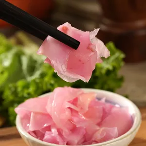 FUWEI OEM завод оптовая продажа вкусные маринованные натуральные японские суши имбирь розовый маринованные суши имбирь