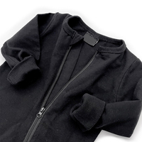 Combinaison bébé en coton biologique avec fermeture éclair bidirectionnelle, pyjama bébé écologique, combinaison bébé personnalisée, vêtements pour nouveau-né, vêtements de nuit pour bébé