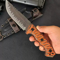 Couteau pliant portable pour l'extérieur, couteau de poche EDC, petit couteau tranchant pour la survie en milieu sauvage, le camping et l'autodéfense