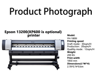 Imprimante jet d'encre éco-solvant automatique Yinghe 6ft 1800I I3200, largeur de papier maximale 1830mm, garantie 1 an, moule privé, tête simple, rouleau