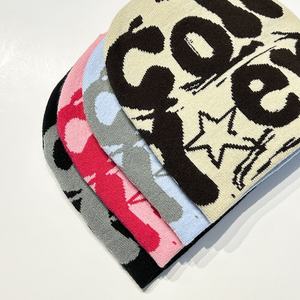 Gorro de Punto Jacquard Y2k de Múltiples Colores, Fabricantes de Gorros Personalizados al por Mayor, Gorro de Punto Acrílico Personalizado con Logotipo para Adultos - Product Image 2