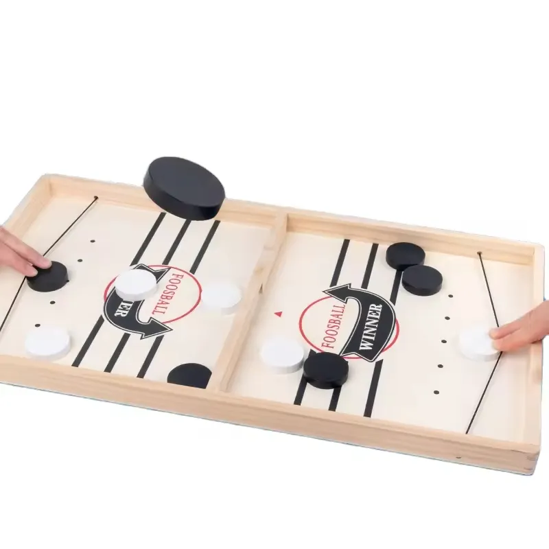 Jogo de tabuleiro de batalha de mesa divertido para crianças e adultos, jogo de jogo de arremesso rápido para crianças, jogo de hóquei, vencedor