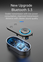 Transmetteur intelligent Bluetooth V 5.3 16h longue durée de vie de la batterie lecteur MP3 prise en charge AUX et assistant vocal utilisation en avion BR10P
