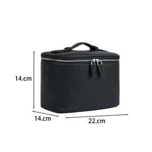 Travel <b>Makeup</b> Bag Women PU Leather Water Resistant Zipper Large Portable Cosmetic Storage Pouch Organizer Custom Logo <b>Case</b> - Product Image 5