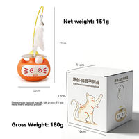Nouvelle baguette interactive pour chat avec plume et herbe à chat, design lumineux, pour soulager l'ennui, jouet pour chats et chatons, fournitures pour animaux de compagnie