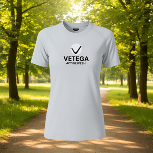 Camiseta Deportiva Vetega Suave y Transpirable con Logotipo Estampado en la Parte Delantera, Unisex, Corte Regular, Manga Corta, Cuello Redondo, Tejido de Punto, Azul C - Product Image 2