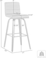Haute qualité prix usine réglable PU Faux cuir noir tabouret de Bar chaise utilisée pour la cuisine Bar à vin Restaurant café