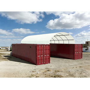 Container Canopy Waterproof <b>Storage</b> Tents Warehouse <b>Storage</b> Shelter PVC Container Shelters Shipping Container Building Shelter - Product Image 1