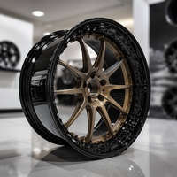 Jantes en bronze forgé sur mesure 17x9 0 Offset 6x139.7 6061-T6 en alliage d'aluminium à rebord profond pour SUV tout-terrain
