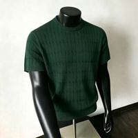 Nouvelle Arrivée 2026 – T-shirt Décontracté à Manches Courtes en Maille Col Rond pour Homme, Modèle Uni Respirant Coupe Classique