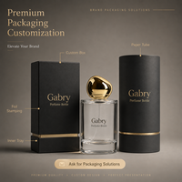 Atomiseur de parfum à brume fine, vaporisateur unique rond 30ml 50ml 100ml, flacon de parfum de luxe personnalisé, boîte personnalisée, flacon de parfum au design personnalisé