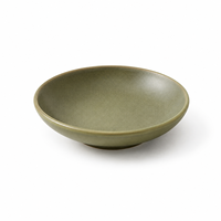Plat à sauce en mélamine vert antique, léger, empilable, résistant aux taches, de qualité alimentaire, écologique, pour condiments et sushis