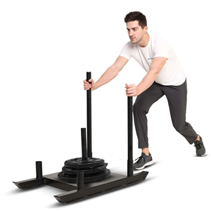 Traîneau de compétition professionnel prêt pour la course avec 4 poignées moletées, traîneau robuste pour événements sportifs d'élite - Product Image 1