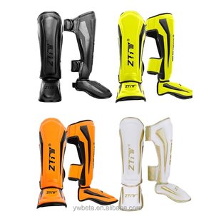 Bảo vệ ống chân cho nam giới <span class=keywords><strong>MMA</strong></span> PU da đấm bốc miếng đệm ống chân Muay Thái Taekwondo bảo vệ chân cho đào tạo - Product Image 2