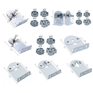 Vật liệu kim loại vòng điện rèm cuốn phụ kiện rèm cuốn màn trập Bracket Set - Product Image 1
