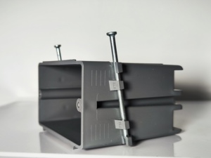 1-gang hộp vuông 22 Cubic inch Màu xám màu sắc mới làm việc vật liệu PVC gắn với móng tay công tắc điện và ổ cắm hộp - Product Image 4