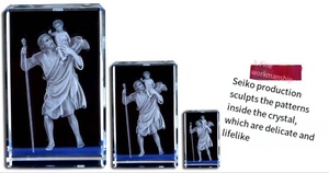 Vente en gros de haute qualité Jésus traverse la <span class=keywords><strong>rivière</strong></span> K9 Cube de cristal personnalisé gravé au laser 3d Photo Cube de cristal verre artisanat cadeau - Product Image 5