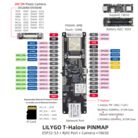 Módulo LILYGO T-HaLow, placa de desarrollo IoT de baja potencia con Wi-Fi HaLow, soporte de batería de certificación MIC de 875M/915M