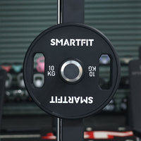 SMARTFIT Nouvelle Plaque de Poids CPU 2 avec Poignée Antidérapante Confortable, Logo Personnalisé, Ensemble de Plaques en Uréthane de Haute Qualité pour Usage Commercial
