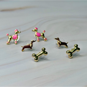 Juego de 3 Pendientes de Peluche Adorables - Product Image 3