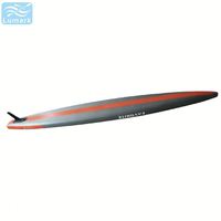Planche de paddle gonflable portable de 4,3 m avec aileron coulissant et sac à dos pour longues distances sur rivière, certifiée CE Lumark