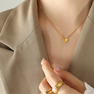 Collar con Colgante de Corazón de Acero Inoxidable, Joyería Personalizada Popular - Product Image 5