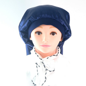 Nouveau bonnet en satin réversible à double couche, taille ajustable, style européen-américain pour femmes, couvre-tête de nuit, vert/rouge - Product Image 3