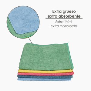 Panno in Microfibra 35 x 40 cm / 250 Grammi (Confezione da 5 Pezzi) - Product Image 4