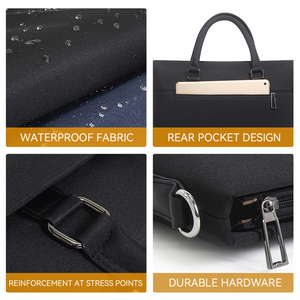 Maletín grande de 14 pulgadas para hombre, funda para ordenador portátil, bolso de trabajo de oficina de negocios, bolso de mensajero, bolsos de hombro, bolso de mano de lona impermeable - Product Image 6