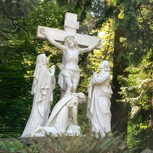 Escultura de Mármol de Jesús Portando <span class=keywords><strong>la</strong></span> Cruz, Tamaño Real, para Proyectos Religiosos en Exteriores, con 14 Estaciones de <span class=keywords><strong>la</strong></span> Cruz - Product Image 2