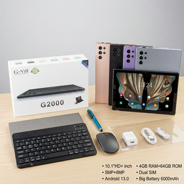 2026 Newest Android 13 Tablet with Keyboard and Mouse MTK Octa Core Wi-Fi 10.1" Screen Business Tablet PC