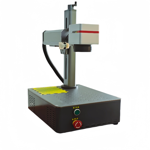 Fiber Laser CO2 CNC Marking Machine 0.01mm Accuracy Bench-Top for Metal Leather Plastic Wood Rubber Stone-New DXF/PLT Supported