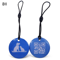 Wasserdichter NFC RFID-Epoxidhalter Umweltfreundlicher Mini-Pet-Tag mit QR-Code für Hund und Katze