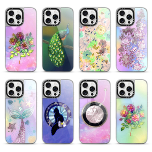 เคสโทรศัพท์ไฮบริดแบบมันเงา ดีไซน์ทองคำโฮโลแกรม 3 มิติ คุณภาพสูง ออกแบบเฉพาะสำหรับ <span class=keywords><strong>Apple</strong></span> <span class=keywords><strong>iPhone</strong></span> 16 Pro Max 17 Air 15 14 - Product Image 1
