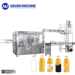 Automatic 200-2500ML PET Bottle Flavor Apple Orange Fruit Juice Filling Machine For Small Business Plant