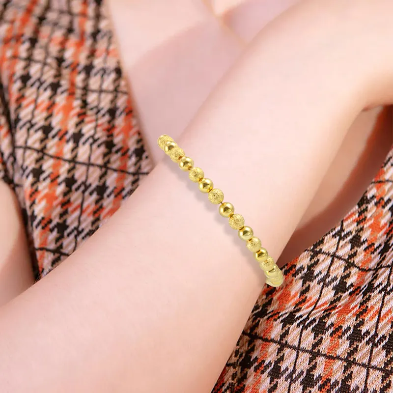 Aiwei Romantische Ketting Gouden Kraal Blad Hanger Riches En Unisex Armband