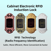 Cerradura de Gabinete RFID HF603SDN con Desbloqueo Independiente y Llave Impermeable, Fácil Configuración para Salón de Belleza, Spa, Almacenamiento, Gabinete de Salón