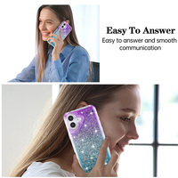 Coque Arrière Hybride de Luxe à Paillettes Dynamiques Effet Sable Mouvant pour iPhone 18 17 16 15 14 13 12 11 Pro Max Pro 7 8 Plus XR SE – Housse Robuste