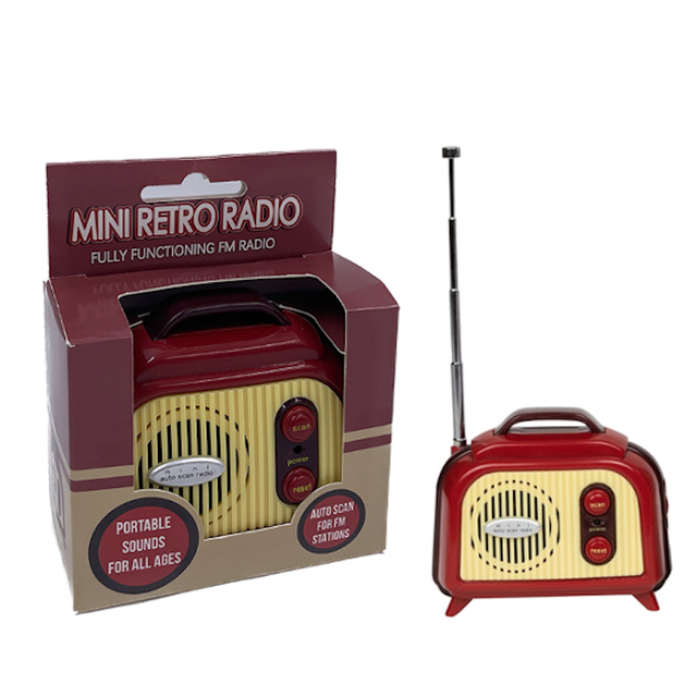 Hot-Selling Mini Portable Pocket Radio Vintage-Style Retro Mini FM Band Novelty Gifts for World's Tiniest Radio Enthusiasts