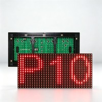 Module d'affichage LED SMD monochrome P10 320x160mm IP65 étanche haute luminosité pour enseigne de magasin