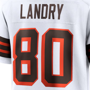 <span class=keywords><strong>2025</strong></span> mới hàng đầu khâu giá rẻ áo bóng đá mỹ Cleveland #12 Sanders #95 garrett #80 landry - Product Image 4