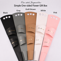 Boîtes à fleurs ajourées à une face pour la vente en gros, sacs d'emballage cadeau pour bouquets à tige unique pour la Fête des Enseignants et les fleurs fraîches
