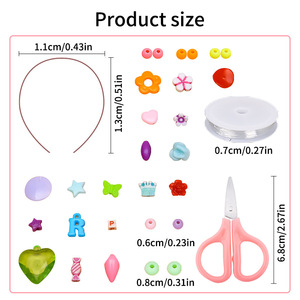 <span class=keywords><strong>Kit</strong></span> <span class=keywords><strong>de</strong></span> Cuentas <span class=keywords><strong>para</strong></span> <span class=keywords><strong>Hacer</strong></span> <span class=keywords><strong>Pulseras</strong></span> y Collares <span class=keywords><strong>para</strong></span> Niñas - Materiales <span class=keywords><strong>de</strong></span> Manualidades <span class=keywords><strong>para</strong></span> el Desarrollo Cognitivo y la Concentración - Product Image 5