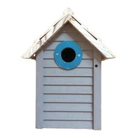 Nid d'oiseau en bois/bois populaire avec toit étanche pour oiseaux sauvages