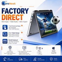 Portátil Convertible CoreNest YOGA 360 de 11 Pulgadas, Intel N100 Quad Core, Pantalla Táctil de 10 Puntos, Ultraligero, Windows 11