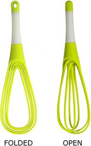 Flat and <b>Balloon</b> Collapsible Twist Whisk Egg Beater Silicone Rotating Silicone Whisks for Cooking - Product Image 4